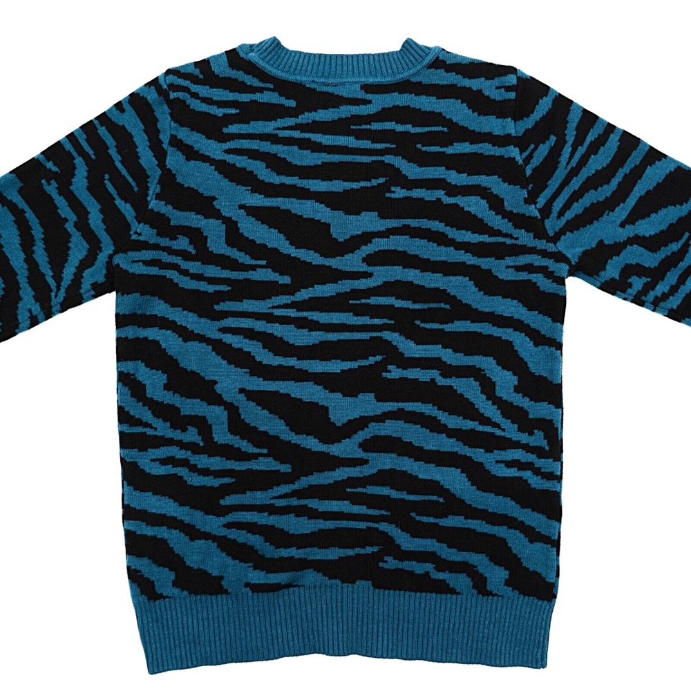 MODCLOTH Pullover Call to the Wild Zebra Abstract Pullover Cozy Soft Women Small - Picture 3 of 8